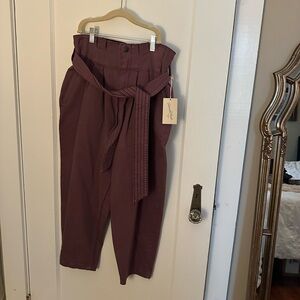 Purple pleated jeans, universal thread, size 8